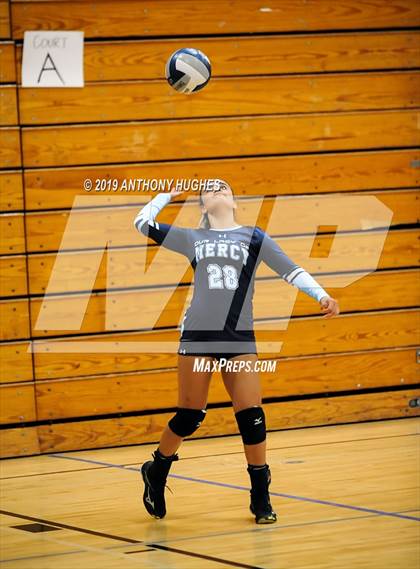 Thumbnail 2 in Our Lady of Mercy Academy vs. Baldwin (Long Beach Invitational) photogallery.