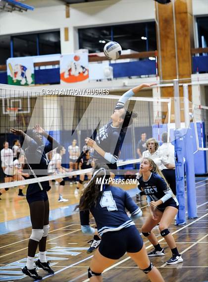 Thumbnail 1 in Our Lady of Mercy Academy vs. Baldwin (Long Beach Invitational) photogallery.