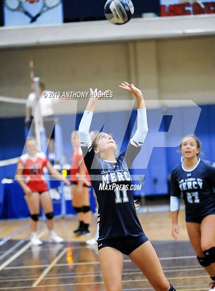 Thumbnail 1 in Our Lady of Mercy Academy vs. Baldwin (Long Beach Invitational) photogallery.
