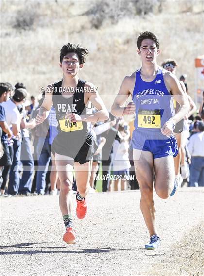 Thumbnail 1 in CHSAA 3A Cross Country Championships photogallery.