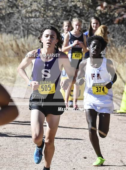 Thumbnail 1 in CHSAA 3A Cross Country Championships photogallery.