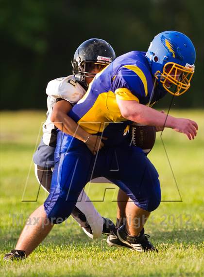 Thumbnail 3 in Mount Carmel Academy vs. Brazosport Christian photogallery.