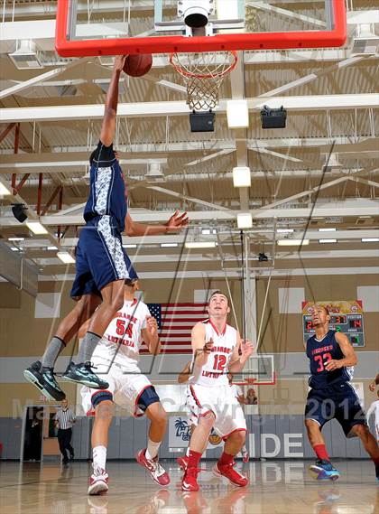 Thumbnail 1 in Leuzinger vs. Orange Lutheran (MaxPreps Holiday Classic) photogallery.