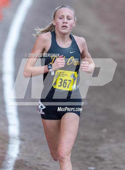Thumbnail 1 in CIF State Cross Country Championships (Girls D3 Race) photogallery.