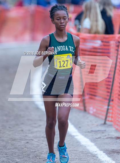 Thumbnail 2 in CIF State Cross Country Championships (Girls D3 Race) photogallery.