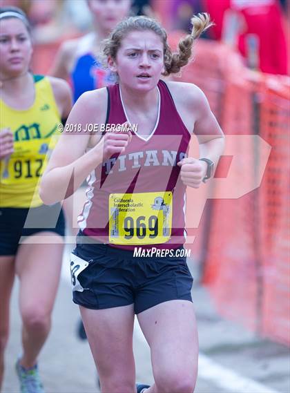 Thumbnail 1 in CIF State Cross Country Championships (Girls D3 Race) photogallery.