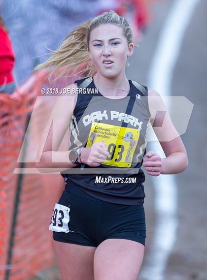 Thumbnail 2 in CIF State Cross Country Championships (Girls D3 Race) photogallery.
