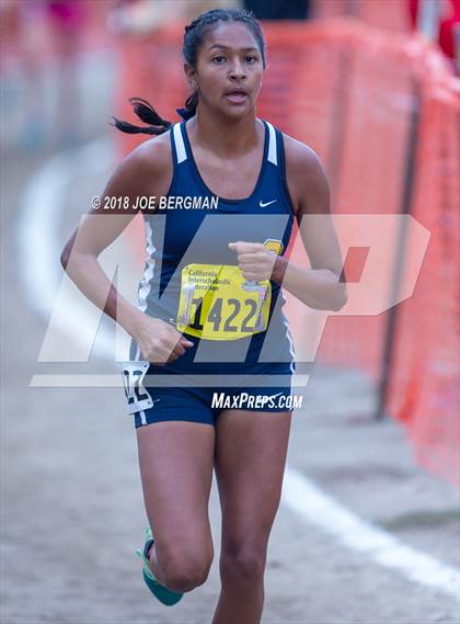 Thumbnail 2 in CIF State Cross Country Championships (Girls D3 Race) photogallery.