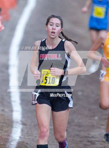 Thumbnail 2 in CIF State Cross Country Championships (Girls D3 Race) photogallery.