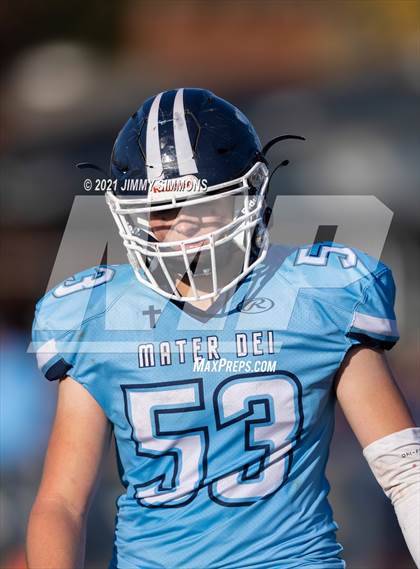 Thumbnail 1 in Johnston City @ Mater Dei (IHSA 2A Second Round Playoff) photogallery.