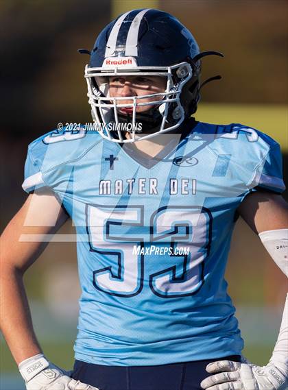 Thumbnail 1 in Johnston City @ Mater Dei (IHSA 2A Second Round Playoff) photogallery.