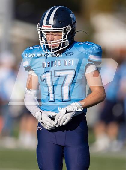 Thumbnail 3 in Johnston City @ Mater Dei (IHSA 2A Second Round Playoff) photogallery.