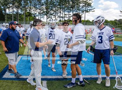 Thumbnail 1 in Pace Academy vs. Blessed Trinity (GHSA A-5A Championship) photogallery.