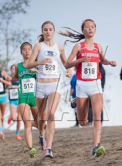 Thumbnail 3 in CIF SS Cross Country Championships (Girls D2) photogallery.