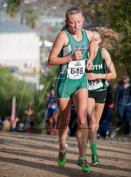 Thumbnail 2 in CIF SS Cross Country Championships (Girls D2) photogallery.