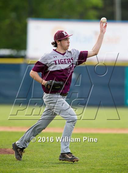 Thumbnail 2 in Corning-Painted Post vs Kingston (NYSPHSAA Class AA Regional Semifinal) photogallery.