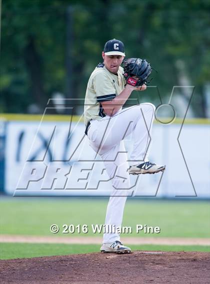 Thumbnail 1 in Corning-Painted Post vs Kingston (NYSPHSAA Class AA Regional Semifinal) photogallery.
