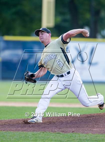Thumbnail 3 in Corning-Painted Post vs Kingston (NYSPHSAA Class AA Regional Semifinal) photogallery.