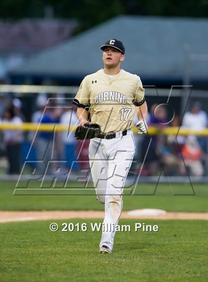 Thumbnail 3 in Corning-Painted Post vs Kingston (NYSPHSAA Class AA Regional Semifinal) photogallery.