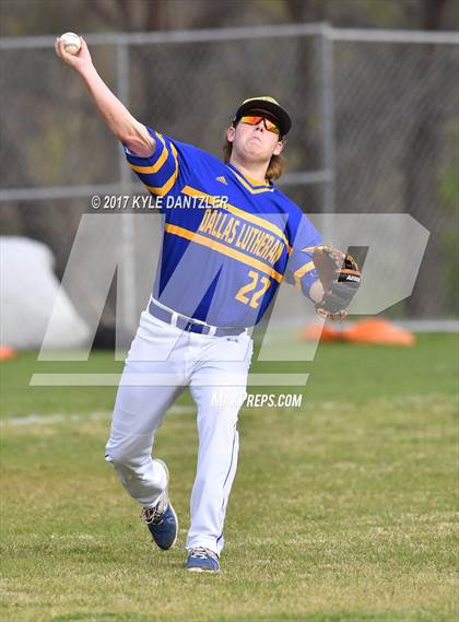 Thumbnail 3 in Temple Christian @ Dallas Lutheran (Dallas Lutheran Wood Bat Tournament) photogallery.