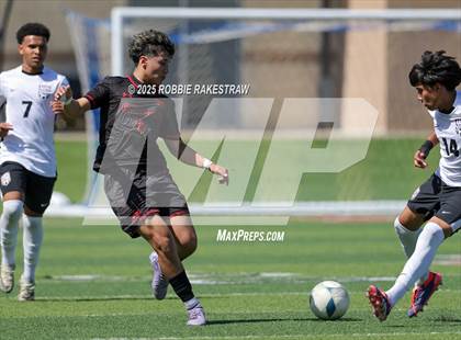 Thumbnail 2 in Austin Achieve vs. Gainesville (UIL 4A Soccer Division II Final) photogallery.