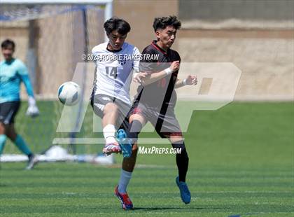 Thumbnail 1 in Austin Achieve vs. Gainesville (UIL 4A Soccer Division II Final) photogallery.