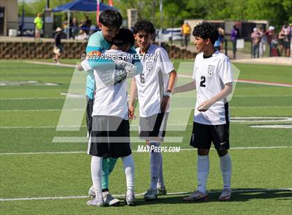 Thumbnail 2 in Austin Achieve vs. Gainesville (UIL 4A Soccer Division II Final) photogallery.
