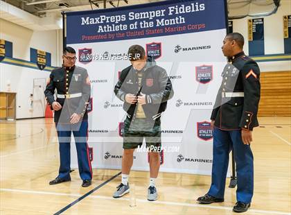 Thumbnail 1 in Marines H.S. Male Athlete of the Month - Jacob Herrit photogallery.