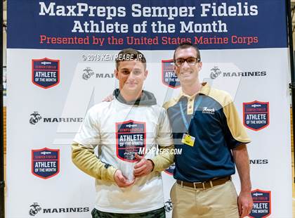Thumbnail 1 in Marines H.S. Male Athlete of the Month - Jacob Herrit photogallery.