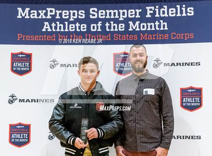 Thumbnail 2 in Marines H.S. Male Athlete of the Month - Jacob Herrit photogallery.