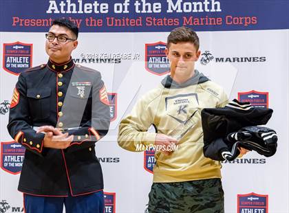 Thumbnail 1 in Marines H.S. Male Athlete of the Month - Jacob Herrit photogallery.