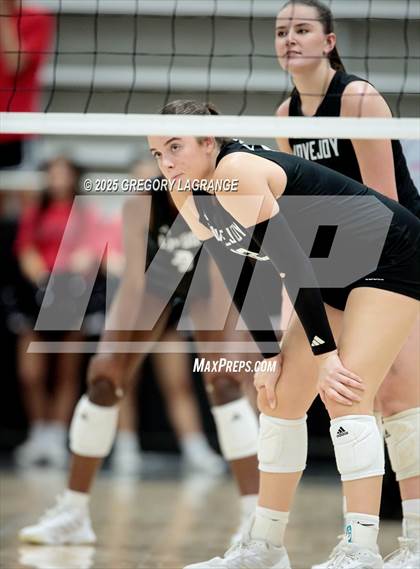 Thumbnail 3 in Lovejoy vs Wakeland (UIL5A D2 Volleyball Area) photogallery.