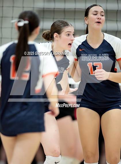 Thumbnail 3 in Lovejoy vs Wakeland (UIL5A Volleyball Area Playoff Division 2) photogallery.