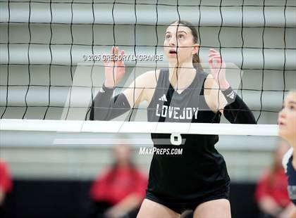 Thumbnail 3 in Lovejoy vs Wakeland (UIL5A Volleyball Area Playoff Division 2) photogallery.