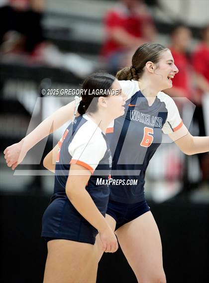 Thumbnail 2 in Lovejoy vs Wakeland (UIL5A Volleyball Area Playoff Division 2) photogallery.