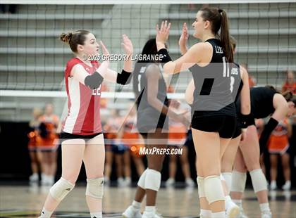 Thumbnail 2 in Lovejoy vs Wakeland (UIL5A Volleyball Area Playoff Division 2) photogallery.