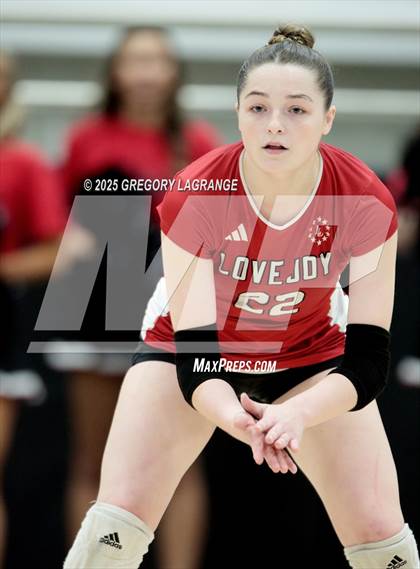 Thumbnail 2 in Lovejoy vs Wakeland (UIL5A Volleyball Area Playoff Division 2) photogallery.