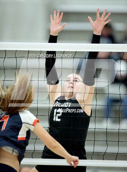 Thumbnail 3 in Lovejoy vs Wakeland (UIL5A Volleyball Area Playoff Division 2) photogallery.