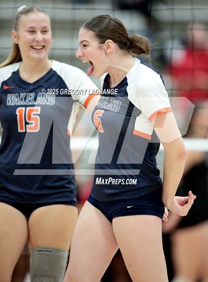 Thumbnail 2 in Lovejoy vs Wakeland (UIL5A Volleyball Area Playoff Division 2) photogallery.