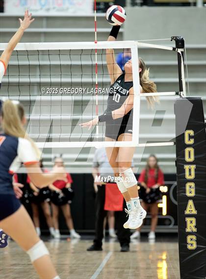 Thumbnail 2 in Lovejoy vs Wakeland (UIL5A D2 Volleyball Area) photogallery.