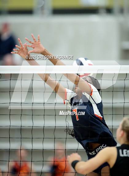 Thumbnail 3 in Lovejoy vs Wakeland (UIL5A D2 Volleyball Area) photogallery.