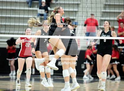 Thumbnail 3 in Lovejoy vs Wakeland (UIL5A Volleyball Area Playoff Division 2) photogallery.