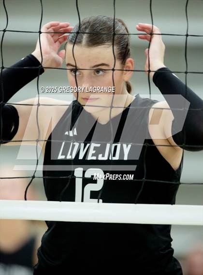 Thumbnail 1 in Lovejoy vs Wakeland (UIL5A D2 Volleyball Area) photogallery.
