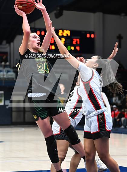 Thumbnail 1 in San Ramon Valley vs. Salesian College Preparatory (CIF NCS Girls Open Div Final) photogallery.