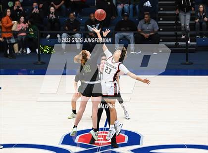 Thumbnail 3 in San Ramon Valley vs. Salesian College Preparatory (CIF NCS Girls Open Div Final) photogallery.
