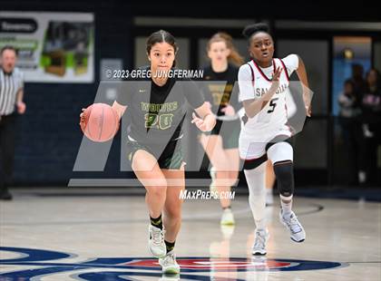Thumbnail 3 in San Ramon Valley vs. Salesian College Preparatory (CIF NCS Girls Open Div Final) photogallery.