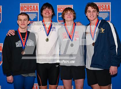 Thumbnail 1 in NCHSAA 3A State Swimming Championship Awards photogallery.