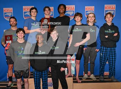 Thumbnail 2 in NCHSAA 3A State Swimming Championship Awards photogallery.