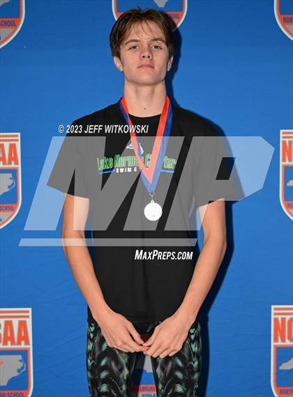 Thumbnail 3 in NCHSAA 3A State Swimming Championship Awards photogallery.