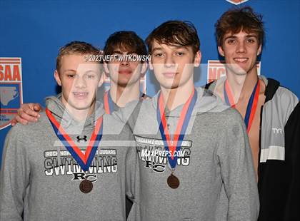 Thumbnail 3 in NCHSAA 3A State Swimming Championship Awards photogallery.